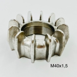 Nakrętka kolanka - tłumika Ural inox gwint M40x1,5