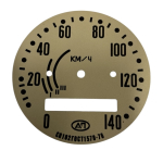 Cyferblat licznika kremowy "SP-102" K-750 , MT12, MW-750 Ural M-61 M-62