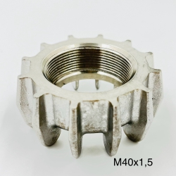 Nakrętka kolanka - tłumika Ural inox gwint M40x1,5
