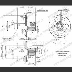 Widełki kardana chrom szybki dyfer 10x36/ 9x35 M-72 M-61 K-750
