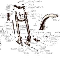 Guma odbój tłumienia olejowego zawieszenie wahaczykowego M-72N K-750 / 5308107